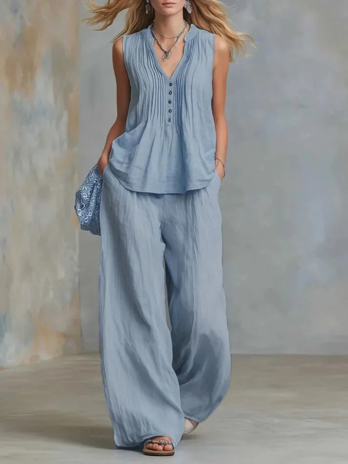 Orlando Pleated Two-Piece Set