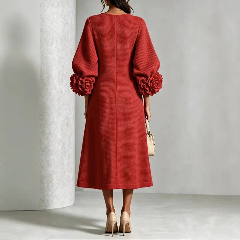Verity Button Front Knit Midi Dress