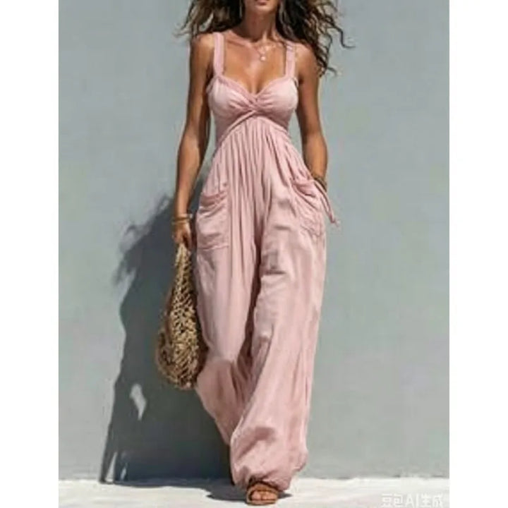 Evania Relaxed Wide Leg Jumpsuit