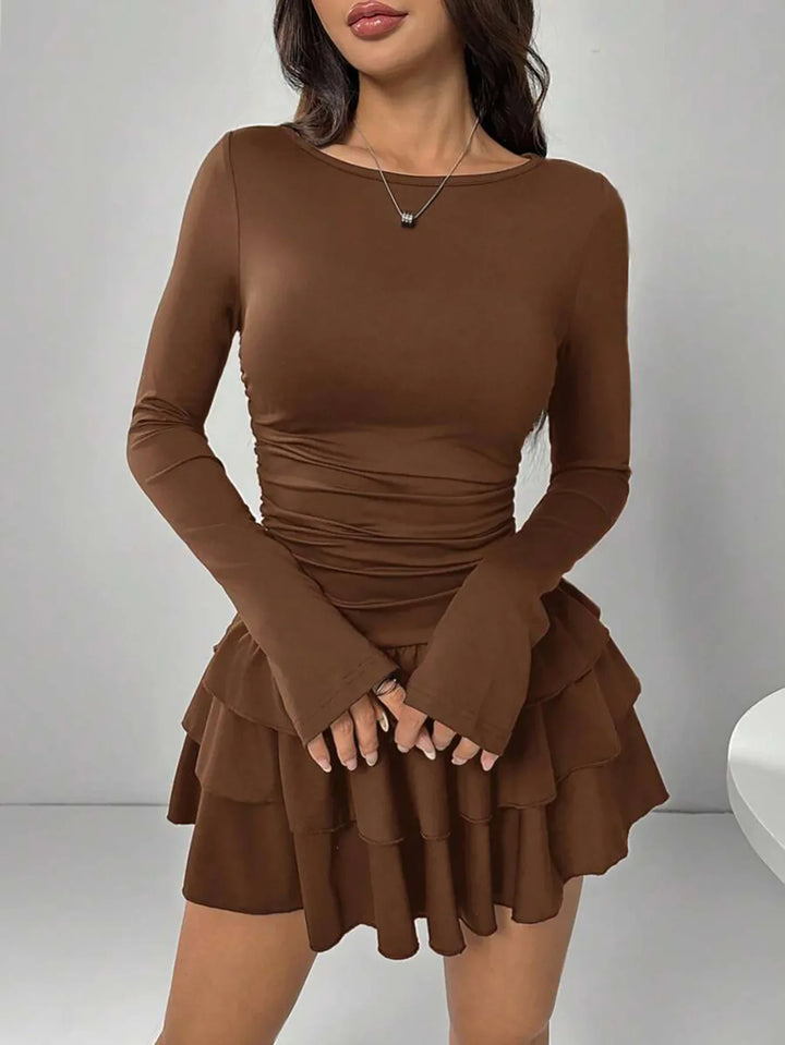 Odessa Ruched Waist Mini Dress