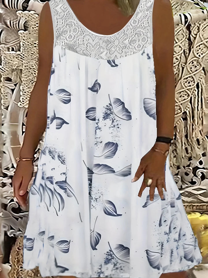 Orisse Casual Floral Midi Dress