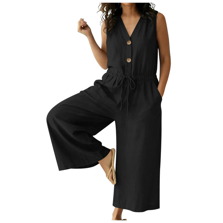 Zoriana Chic Front Tie Jumpsuit