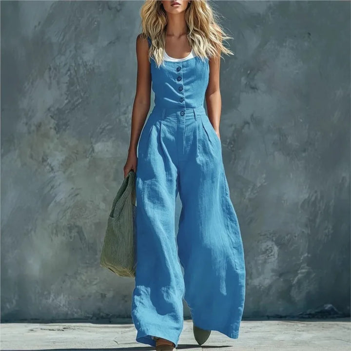 Annika Wide Leg Pocket Jumpsuit