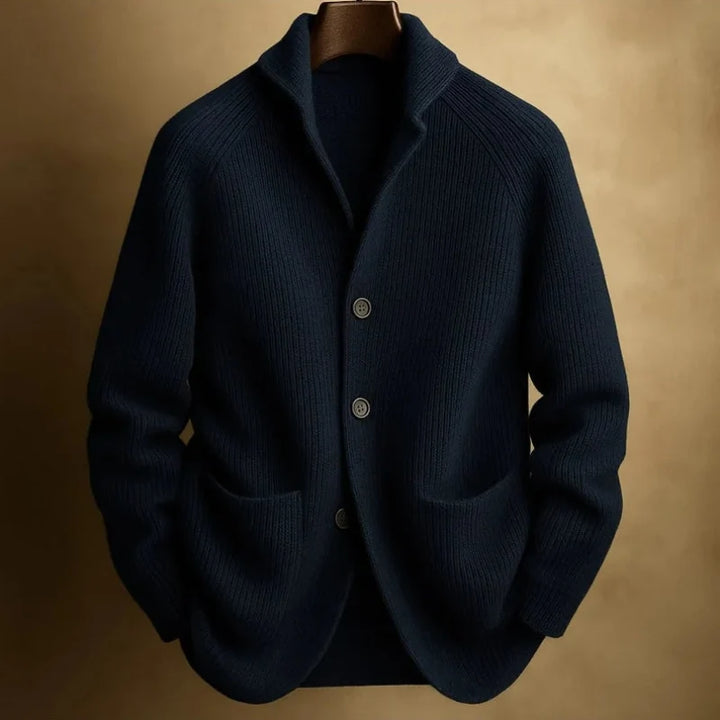 Tristan Ribbed Knit Blazer Cardigan