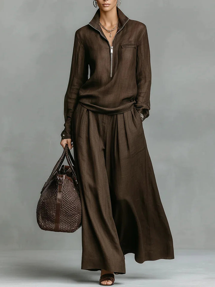Meliora Relaxed Wide Leg Pant Set