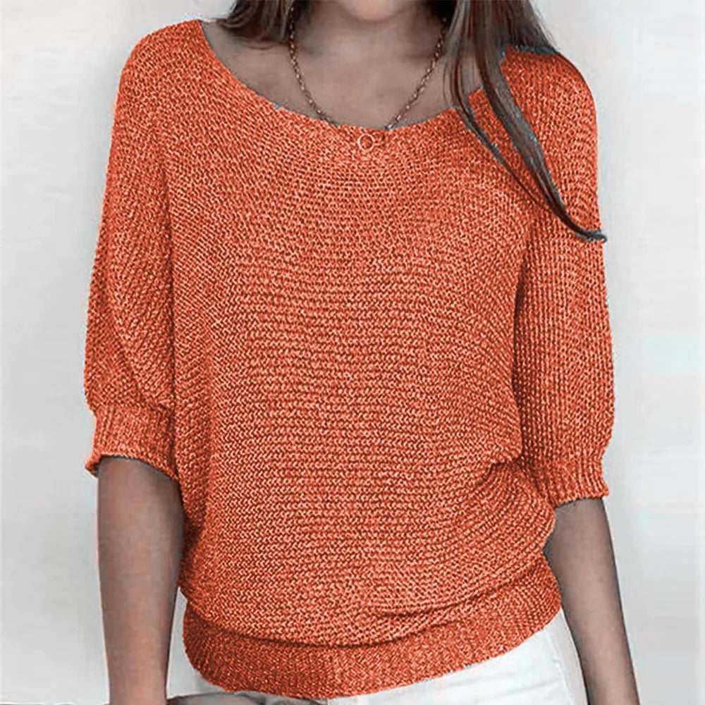 Bianca Ribbed Cuff Knit Top