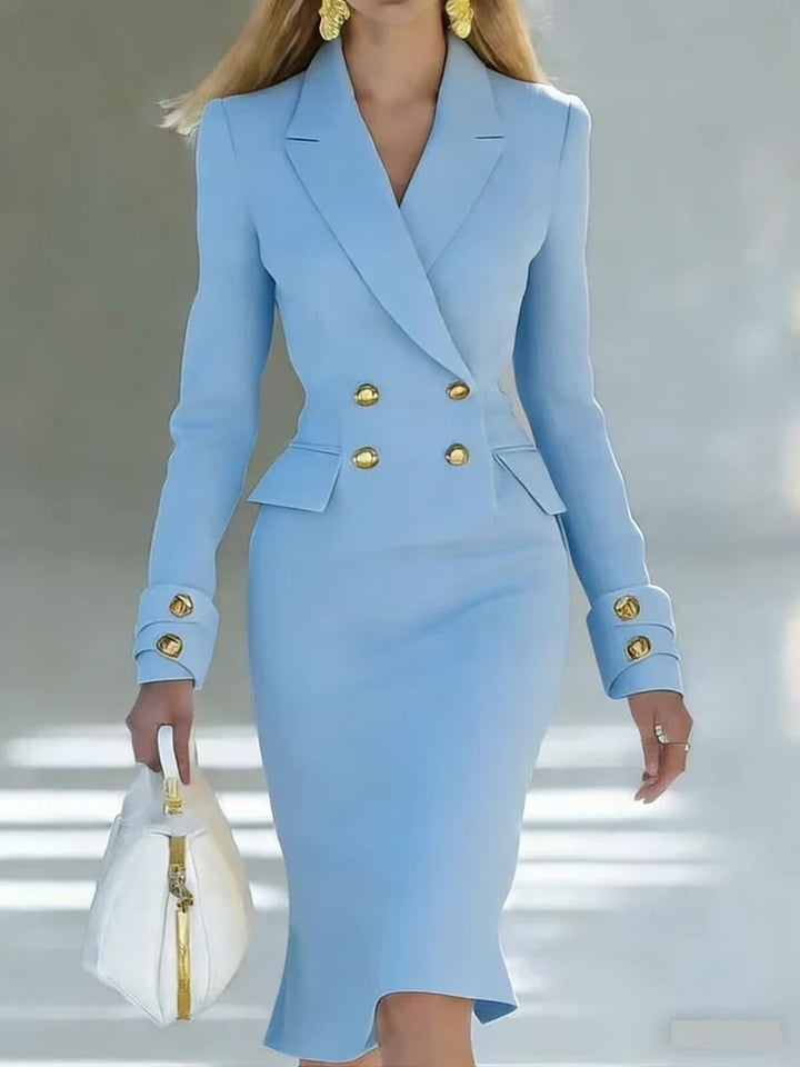Juliana Tailored Office Midi Dress