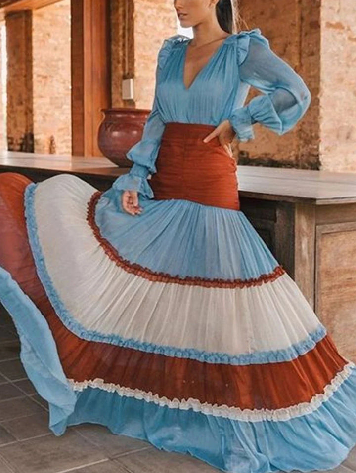 Olivia Tiered Bohemian Maxi Dress