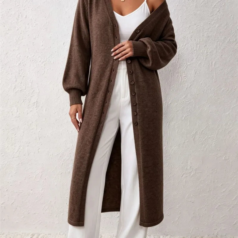 Elodie Long Ribbed Cardigan