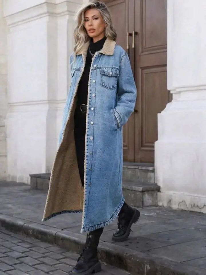 Margeaux Fleece Lined Denim Coat