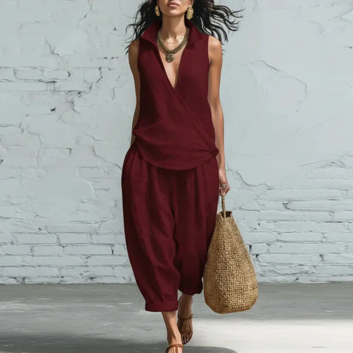 Verona Summer Linen Matching Set