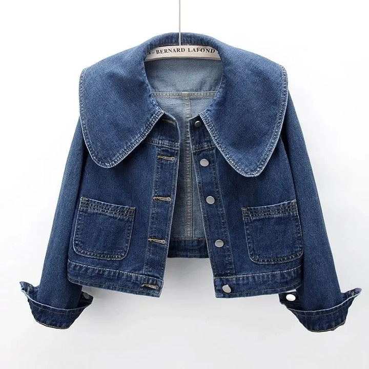 Tressa Oversized Collar Denim Jacket