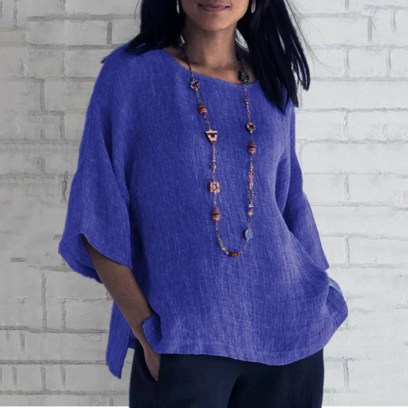 Elissea Relaxed Cotton Blouse