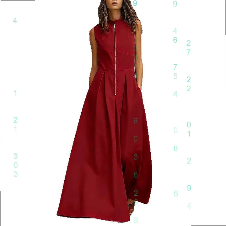 Virelle Elegant Pocket Zip Jumpsuit