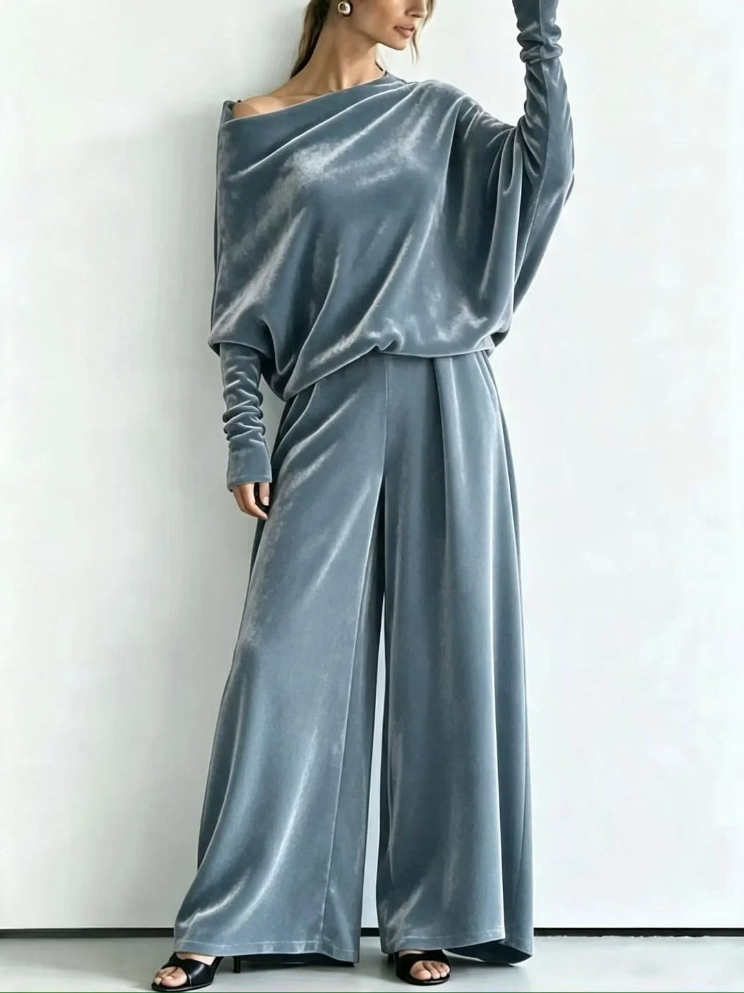Marisette Off Shoulder Matching Set