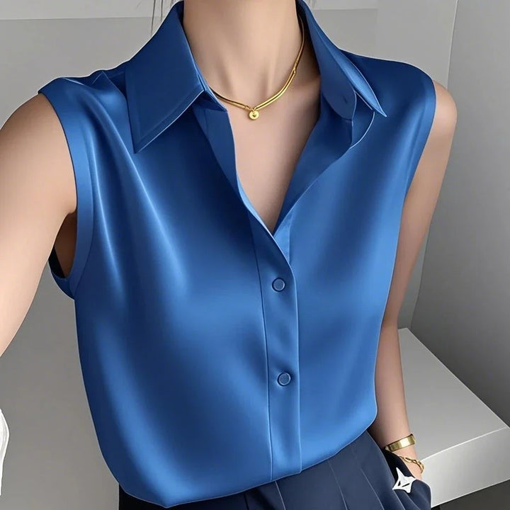 Sorellea Satin Sleeveless Blouse