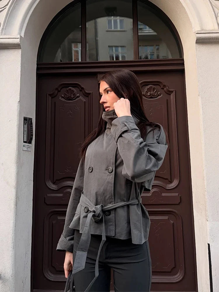 Rosanne Double Breasted Trench
