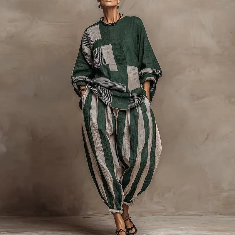 Cordelia Patchwork Two-Piece Set