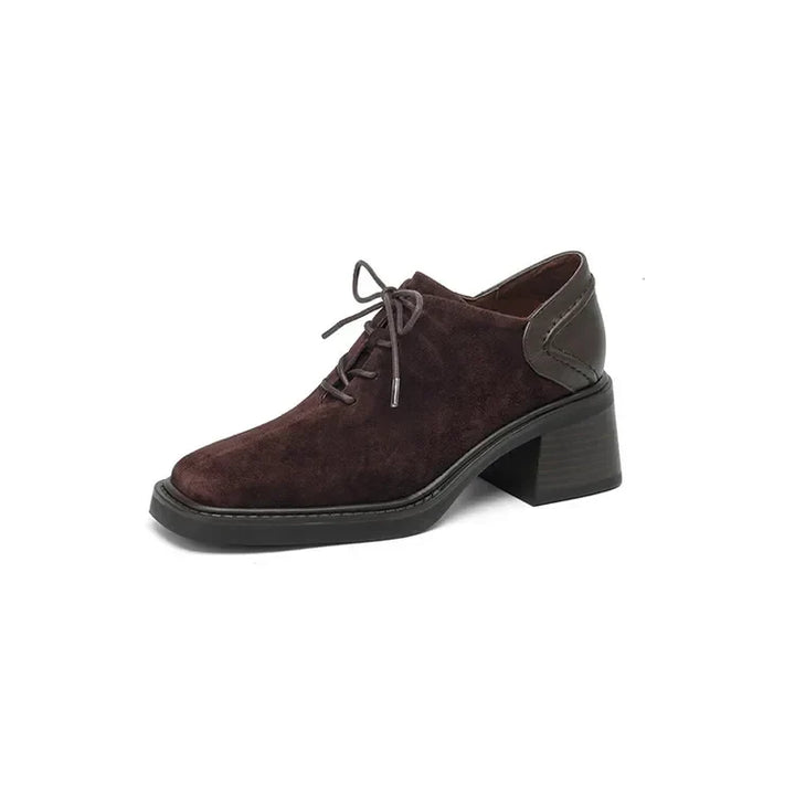 Velora Suede Block Heel Loafers