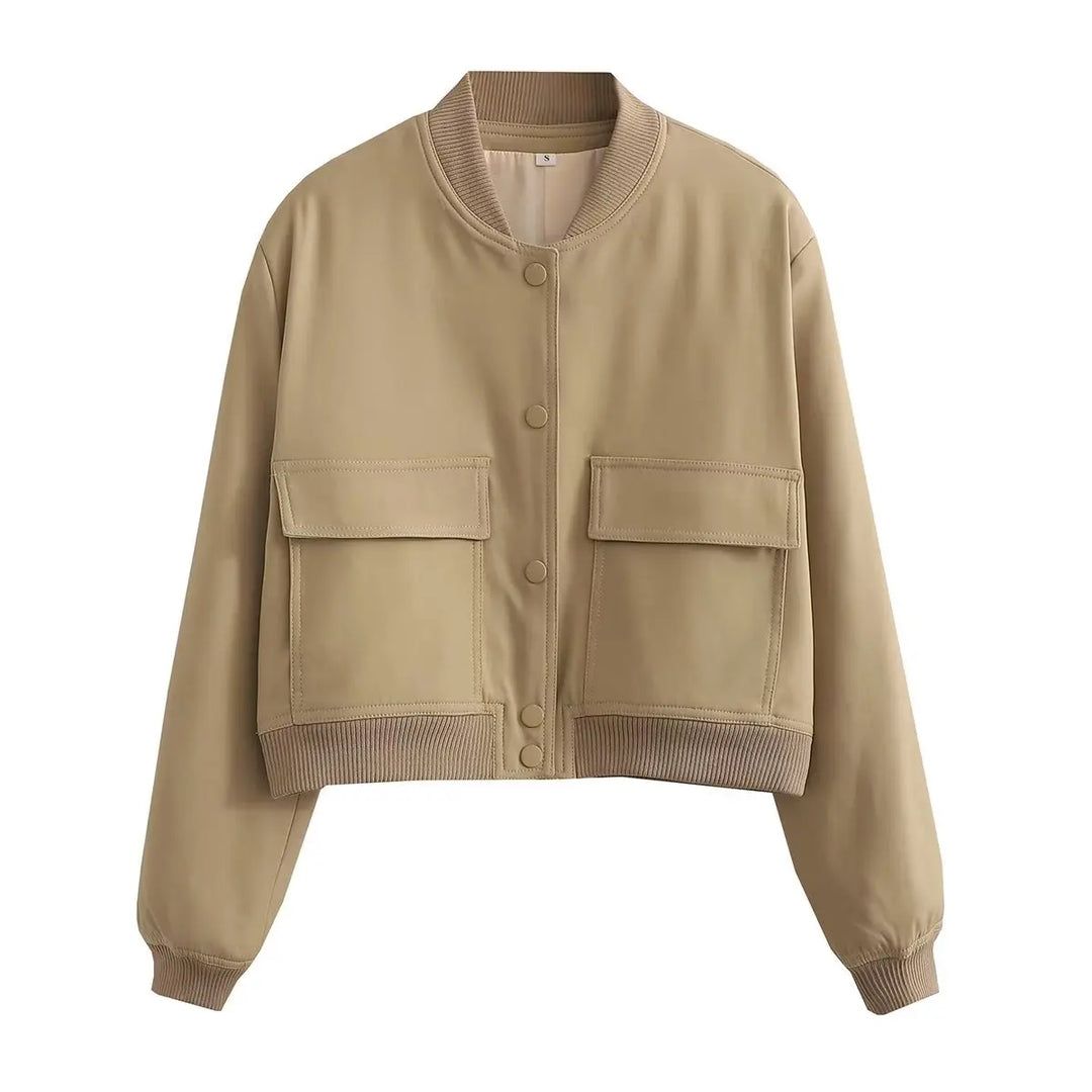 Quinlan Cropped Bomber Jacket