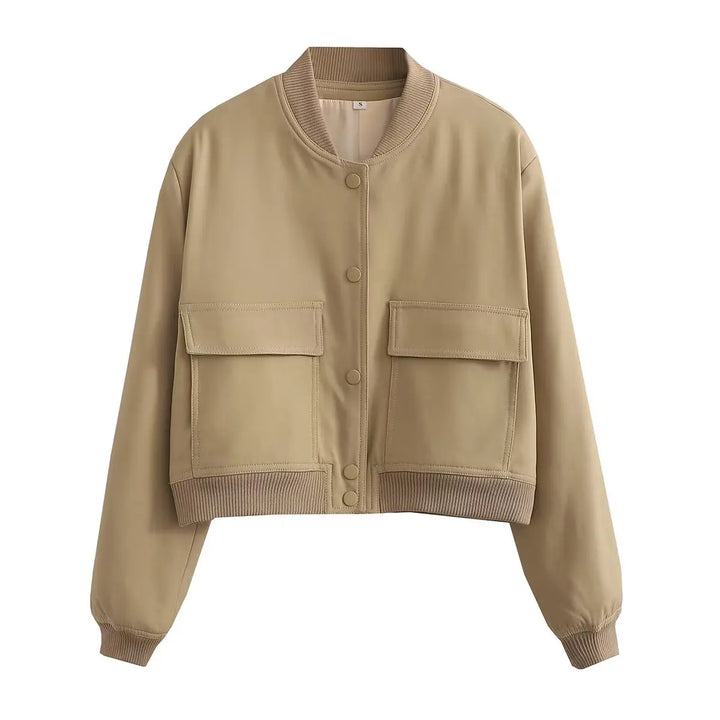 Quinlan Cropped Bomber Jacket