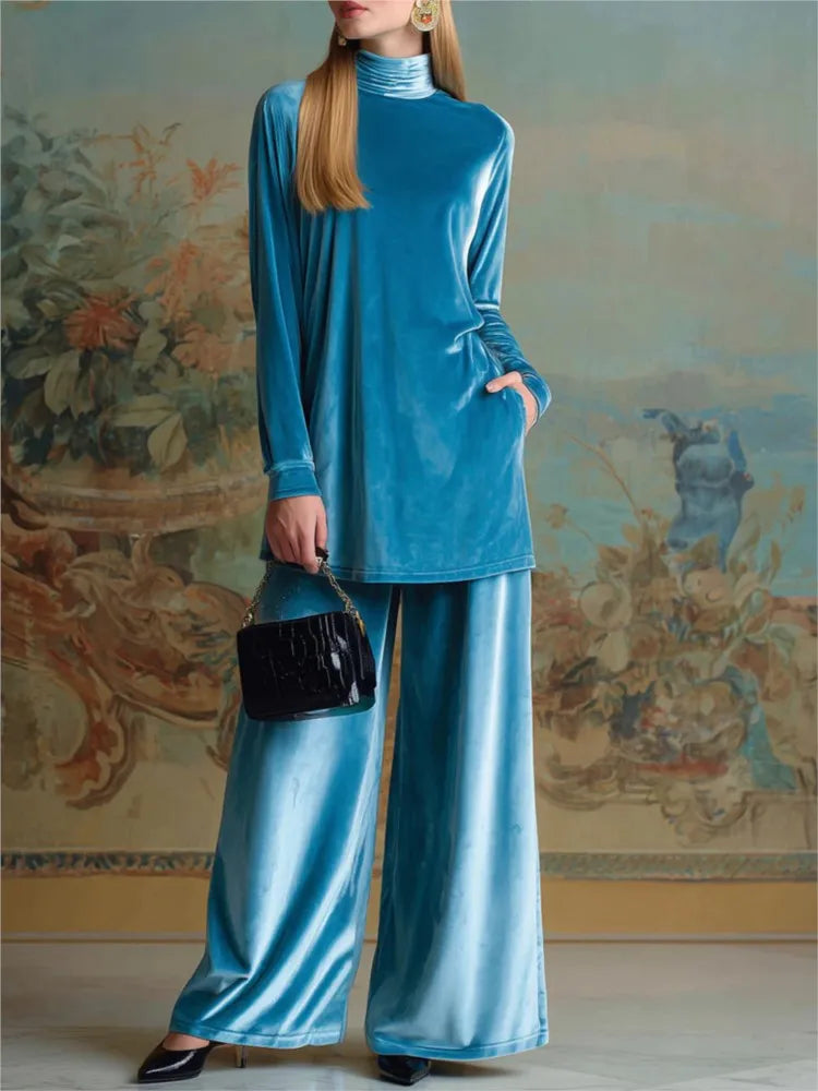 Sienna Longline Turtleneck Set