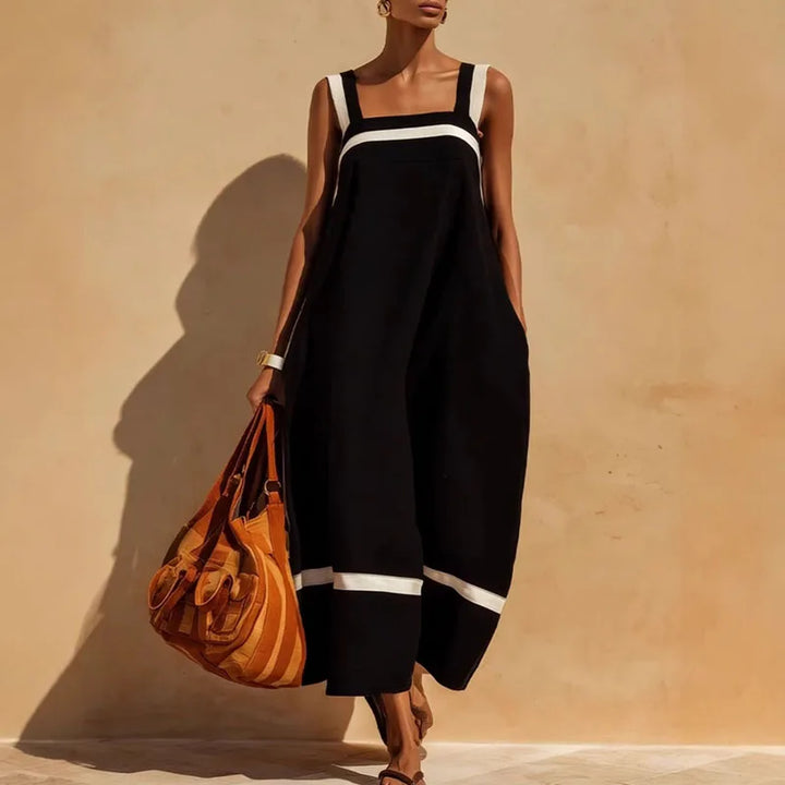 Laureline Color Block Maxi Dress