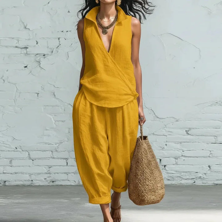 Verona Summer Linen Matching Set
