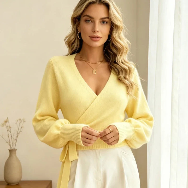 Isadora Wrap Front Sweater
