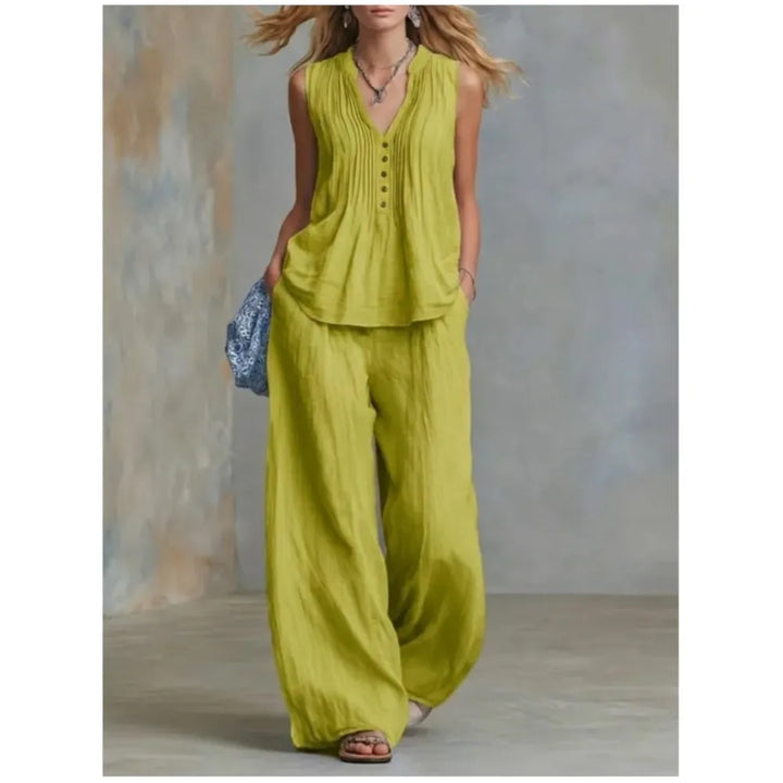 Orlando Pleated Two-Piece Set