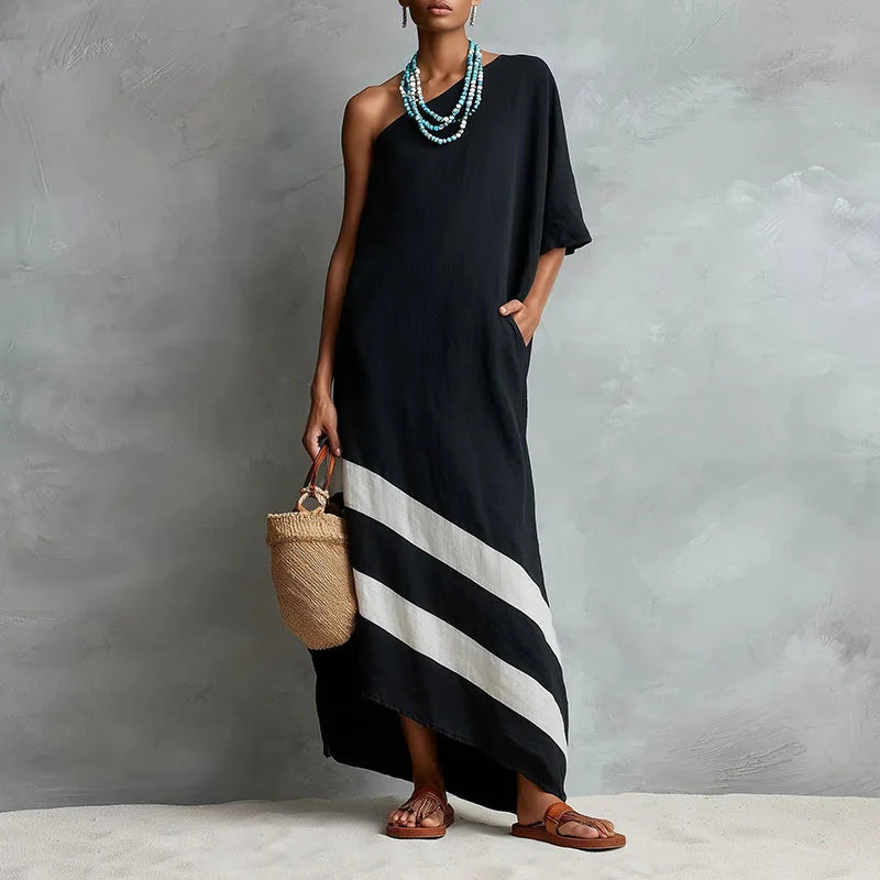 Sorina One Shoulder Maxi Dress