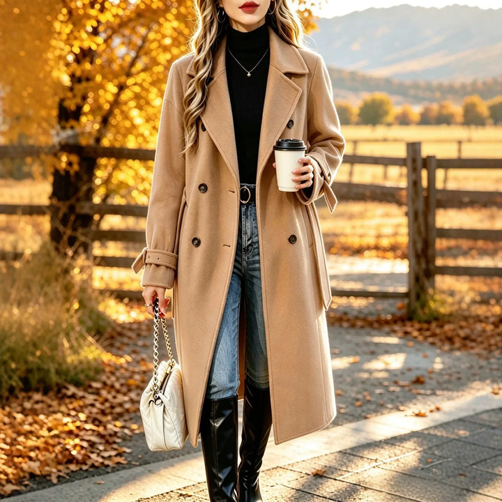 Vesna Double Breasted Wool Coat