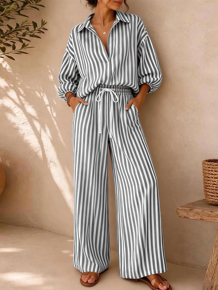 Noami Striped Two-Piece Set