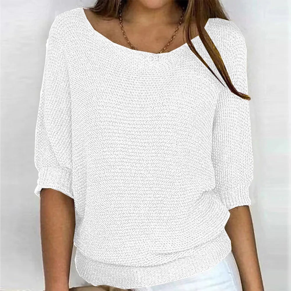 Bianca Ribbed Cuff Knit Top