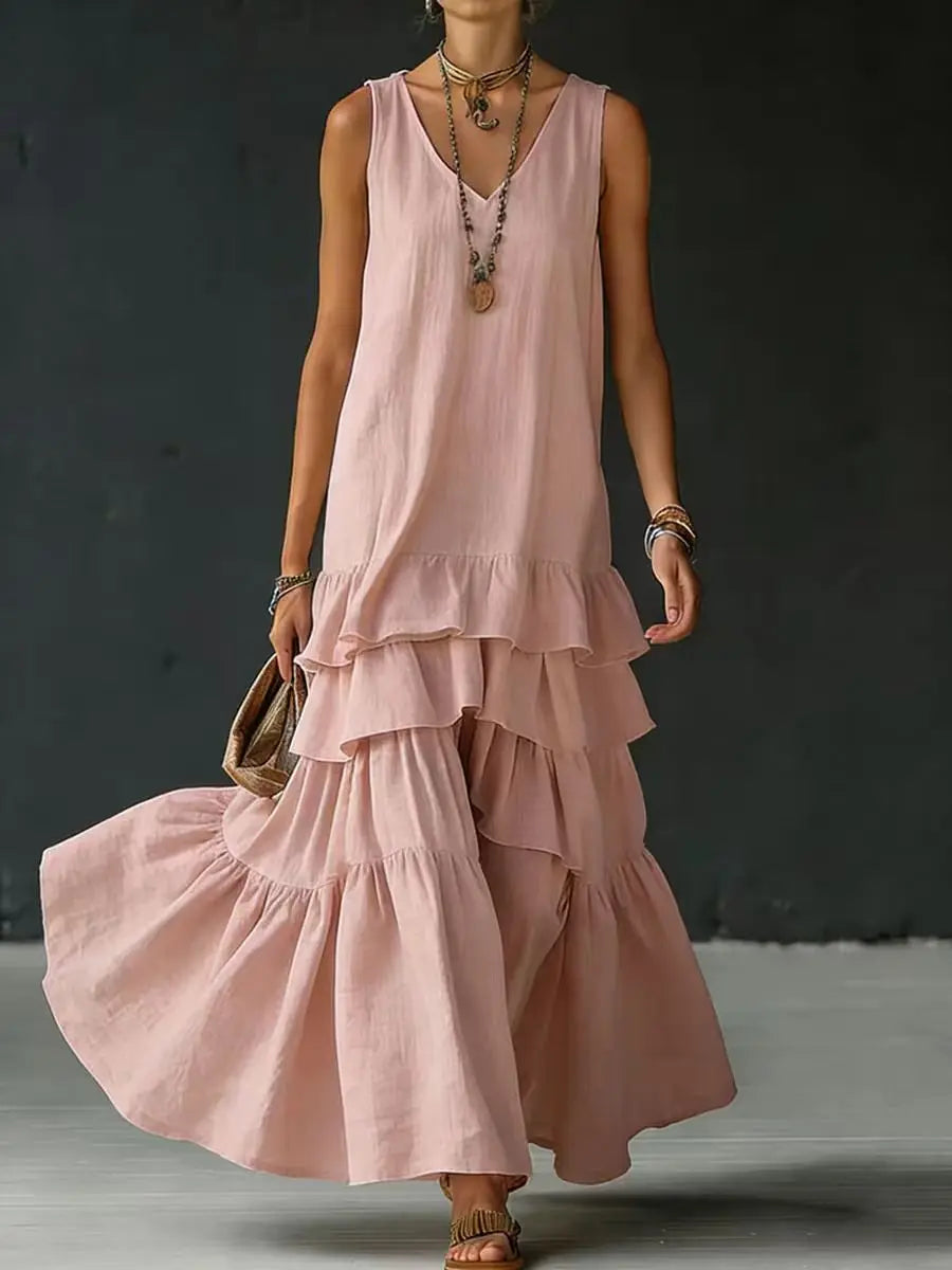 Martina Tiered Ruffle Maxi Dress