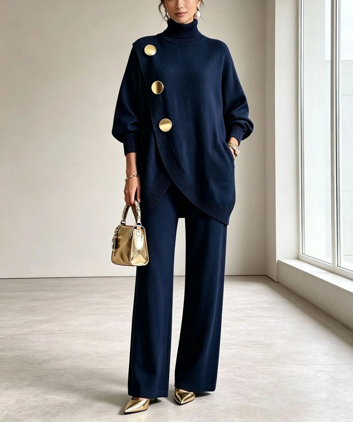 Isolde Wrap Front Sweater Set