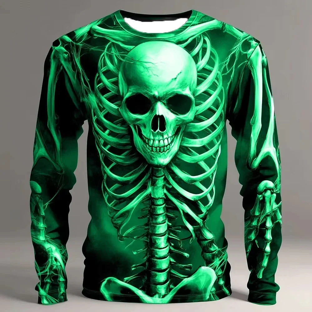 Axen Halloween Skeleton Shirt