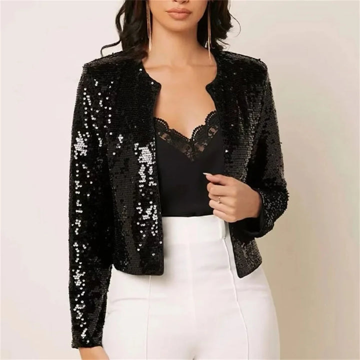 Marisette Sequin Crop Jacket