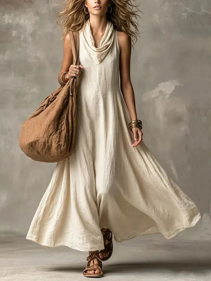 Delaina Cowl Neck Maxi Dress