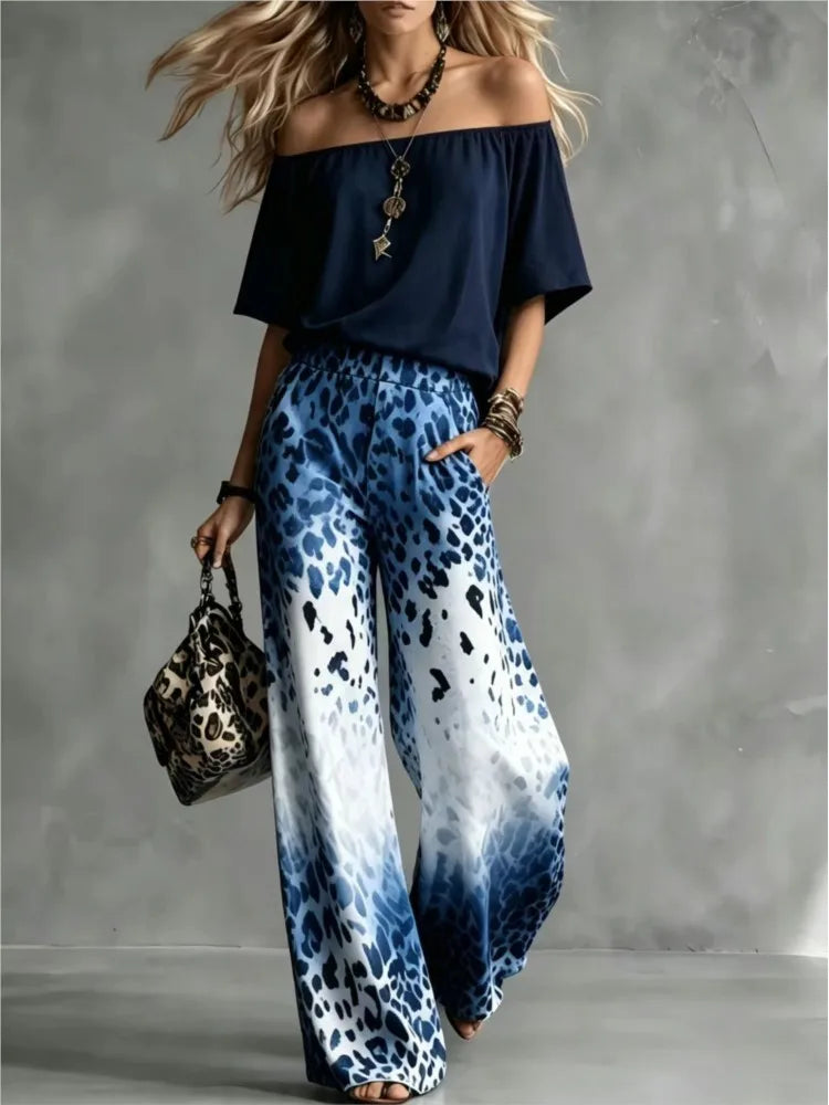 Marvyn Off Shoulder Trouser Set