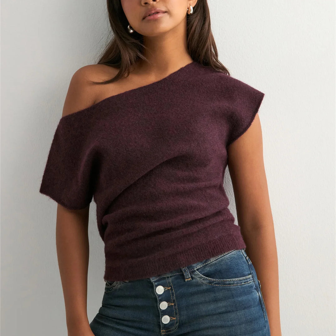 Verona Off Shoulder Knit Sweater