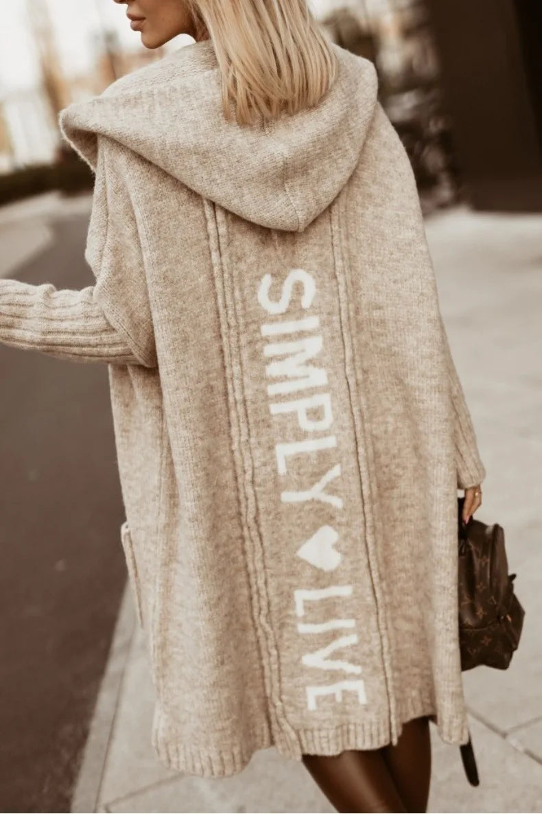 Winnifred Hooded Longline Cardigan