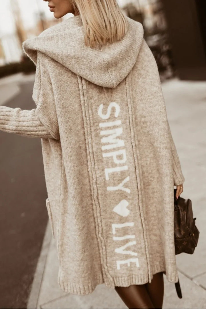 Winnifred Hooded Longline Cardigan