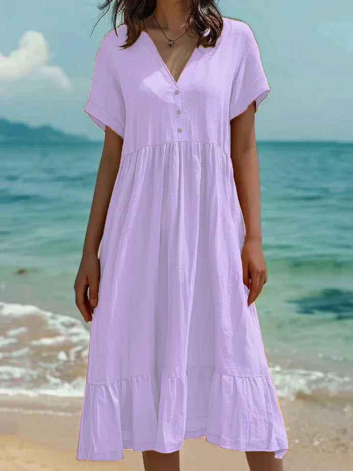 Cirelle Button Front Maxi Dress