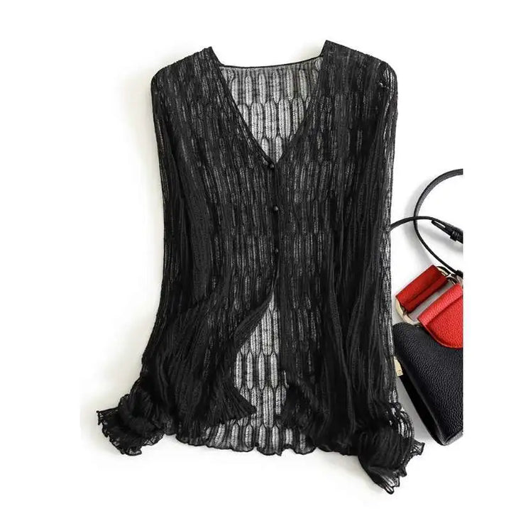 Monica Button Front Knit Cardigan