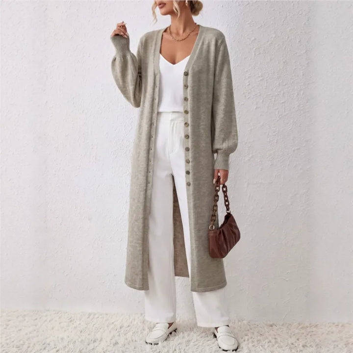 Elodie Long Ribbed Cardigan