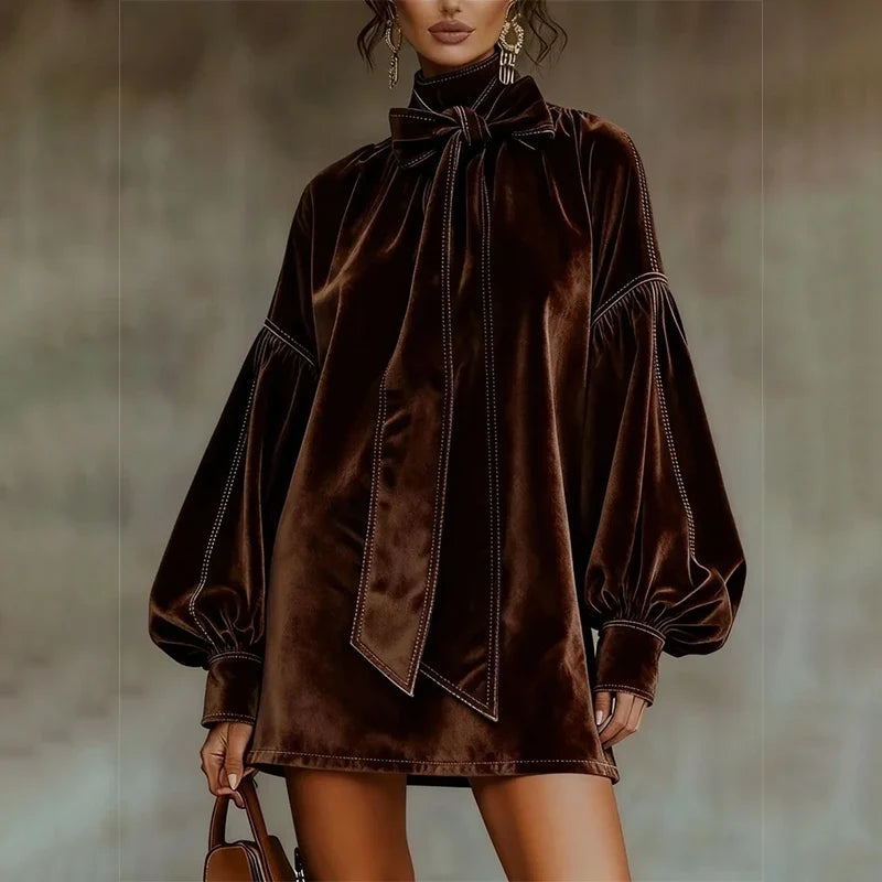 Palisade Bow Tie Mini Dress