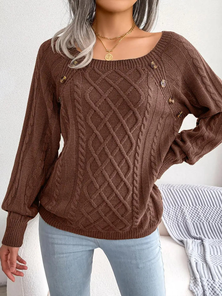 Marielena Square Neck Sweater