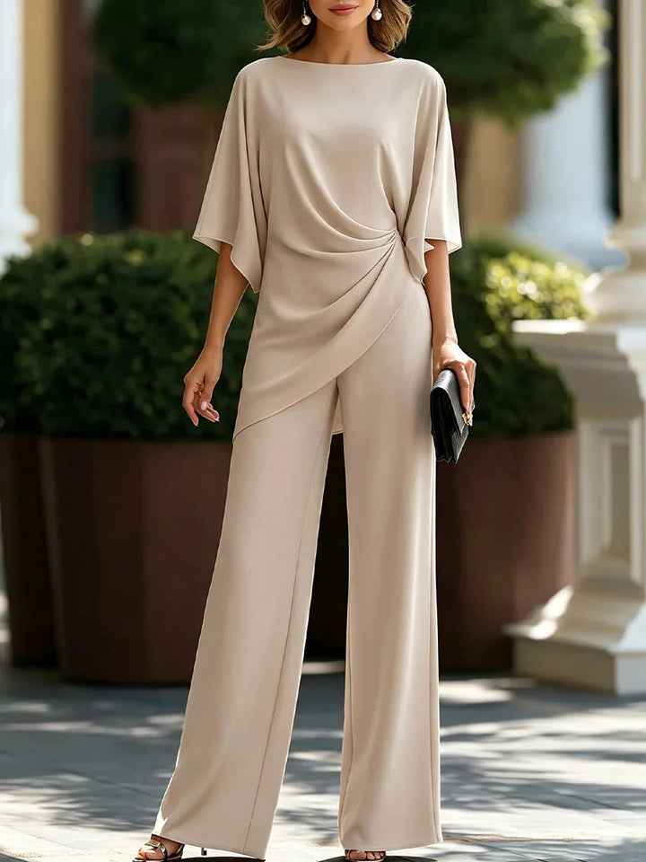 Vesper Draped Hem Trouser Set