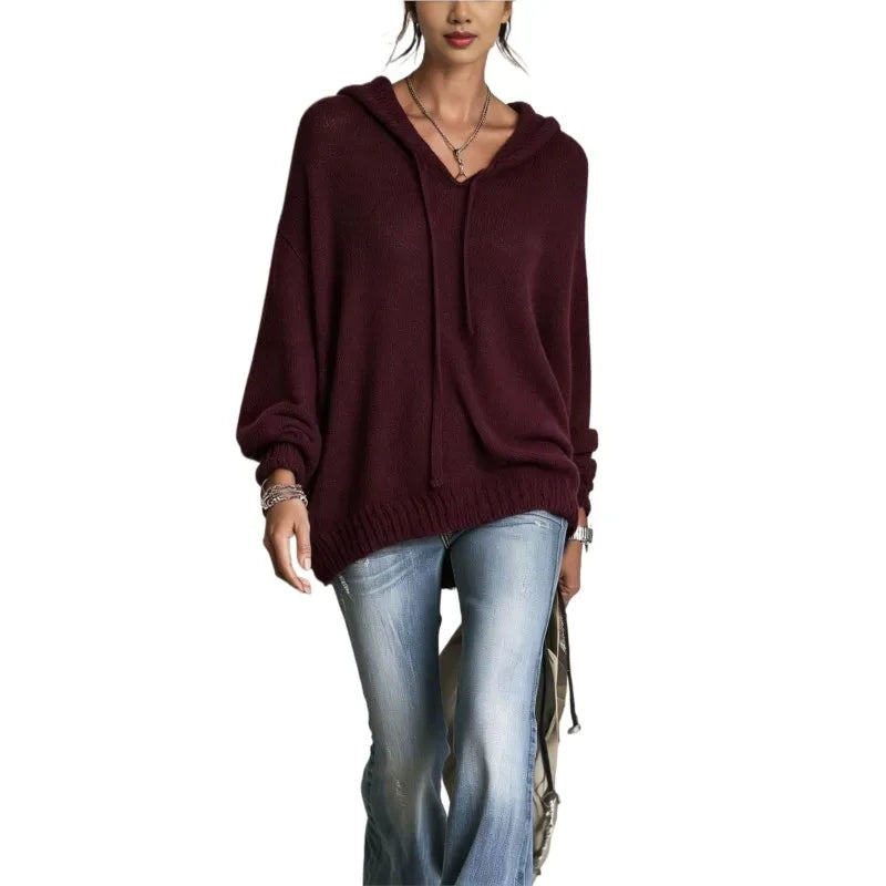 Ophelia Drawstring Hood Sweater